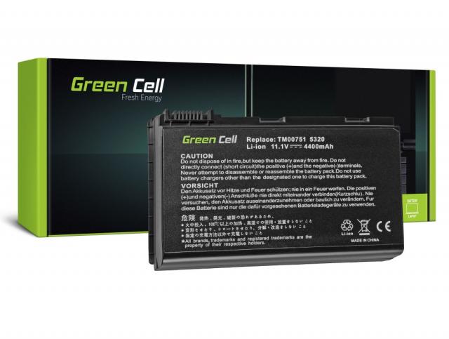 Laptop Battery for Acer TravelMate 5220 5520 5720 7520 7720 Extensa 5100 5220 5620 5630 11.1V 4400mAh GREEN CELL 