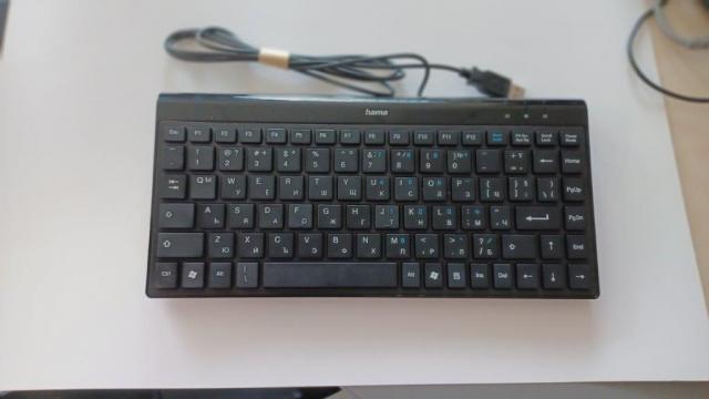 Hama "SL720" Slimline Mini-Keyboard, black 