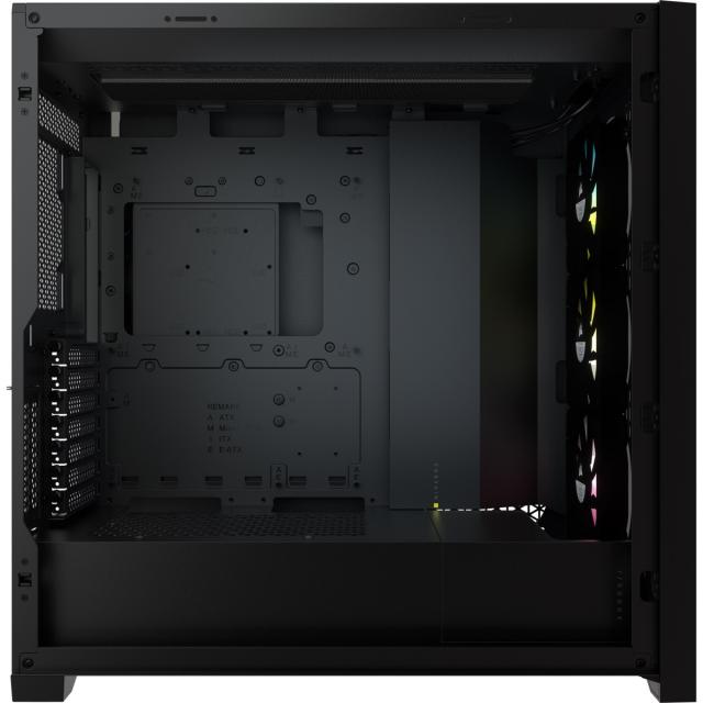 Кутия Corsair iCUE 5000X RGB Mid Tower, Tempered Glass, Черна 