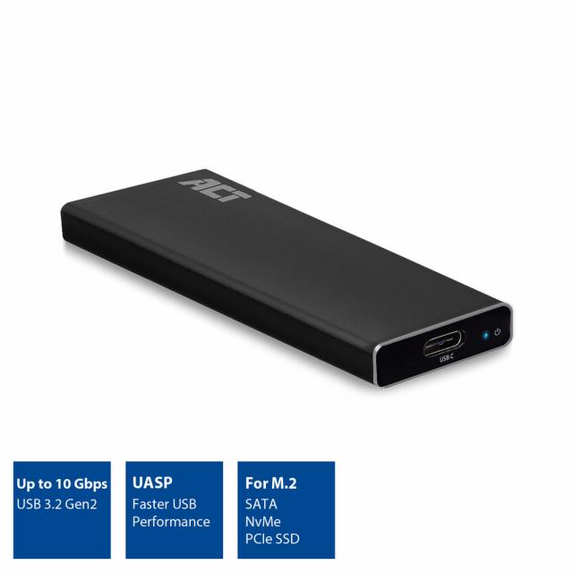 USB-C M.2 SATA and NVMe SSD Enclosure 