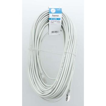 Мрежов кабел HAMA CAT 5e, F/UTP, RJ-45 - RJ-45, 30 m, Сив, Булк 