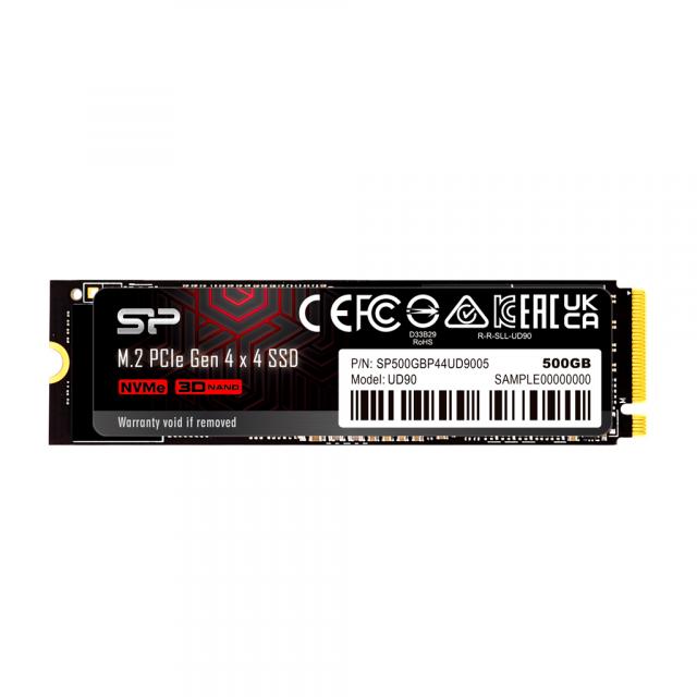 SSD Silicon Power UD90, M.2-2280, PCIe, Gen 4x4 NVMe, 500GB 