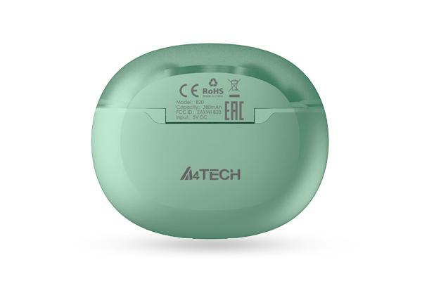 A4tech B20 2Drumtek True Wireless Earphone, Mint Green 