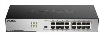 Суич D-Link DGS-1016D/E, 16 портов 10/100/1000, Desktop, rack mount