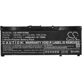 Батерия за лаптоп HP Omen 15-ce000ng; Pavilion 15-CE015DX  SR04XL LiPo  15,4V 4400mAh CAMERON SINO