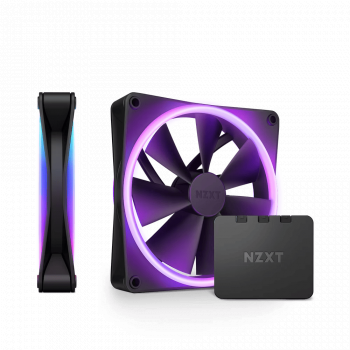 Комплект вентилатори NZXT F140 RGB Duo Black2бр, RGB Контролер