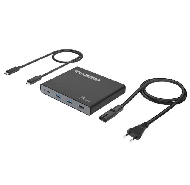 Докинг станция j5create JCDP392 90W Built-in USB-C, Travel Dock 