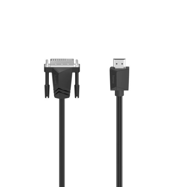 Hama Video Cable, DVI Plug to HDMI™ Plug, Ultra-HD 4K, 1.50 m 