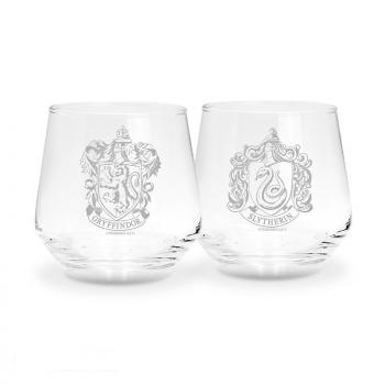 ABYSTYLE HARRY POTTER 2 Glass Set Gryffindor & Slytherin