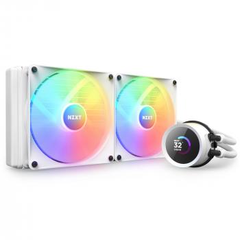 AIO Liquid Cooler NZXT Kraken 280 RGB White, LCD Display