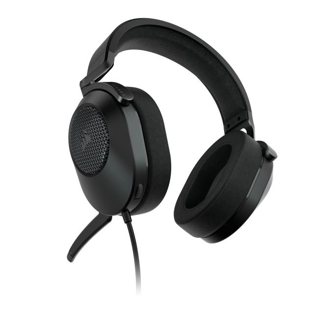 Геймърски слушалки с микрофон Corsair HS65 Carbon - Black 