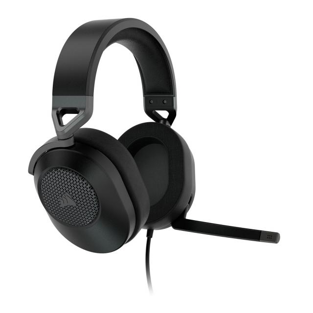 Геймърски слушалки с микрофон Corsair HS65 Carbon - Black 
