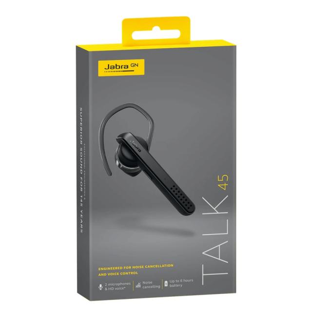 Безжично хендсфри Jabra Talk 45, Работа 6 ч., Черен 