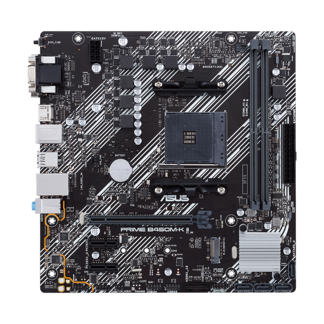 Motherboard ASUS PRIME B450M-K II, AM4, DDR4 