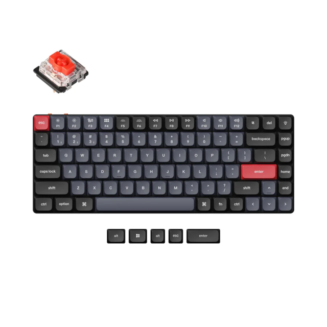 Геймърска механична клавиатура Keychron K3 Pro QMK/VIA - HS, Low Red Switch 