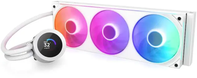 AIO Liquid Cooler NZXT Kraken Plus 360 RGB LCD Display - White 