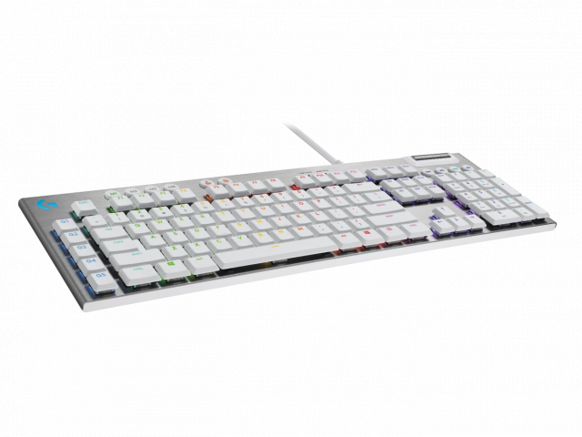 Геймърска механична клавиатура Logitech G815 White, Lightsync RGB, Tactile суичове 