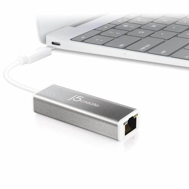 Ethernet Adapter j5Create JCE131, Type-C USB-C 3.1 Gen1, Gigabit Ethernet 