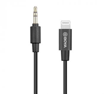 BOYA 3.5mm TRS (Male) to Lightning (Male) Audio Adapter BY-K1