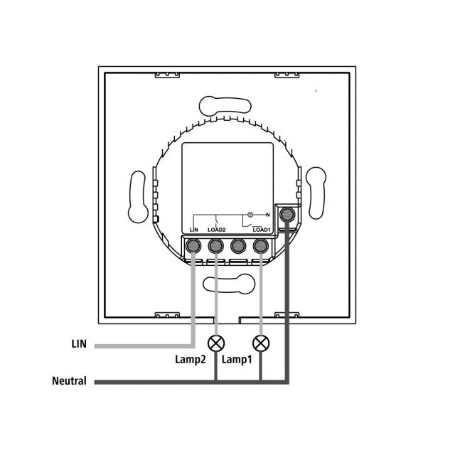 Hama WiFi Smart Touch Wall Switch, 176551 