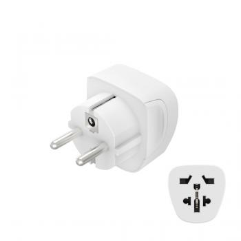 Hama Travel Adapter Type E and F, 3-Pin, Universal, 223456