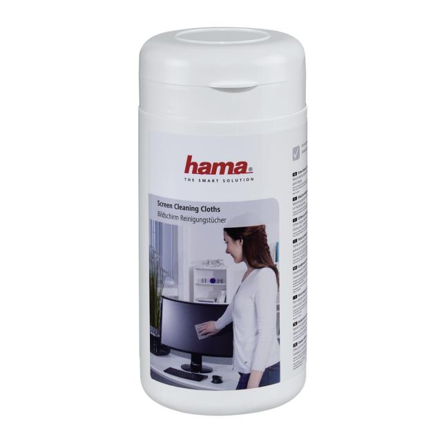 Hama Screen Cleaning Cloths, 100 pieces, in a dispenser 