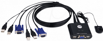 Превключвател KVM ATEN CS22U, 2x 1, USB