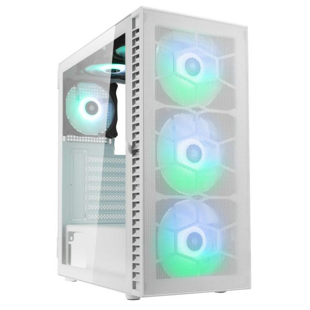 Case Kolink Observatory HF Mesh ARGB TG Mid-Tower White 