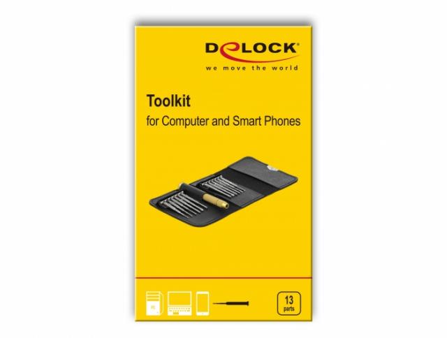 Delock Toolkit for Computer and Smart Phones 13 parts 