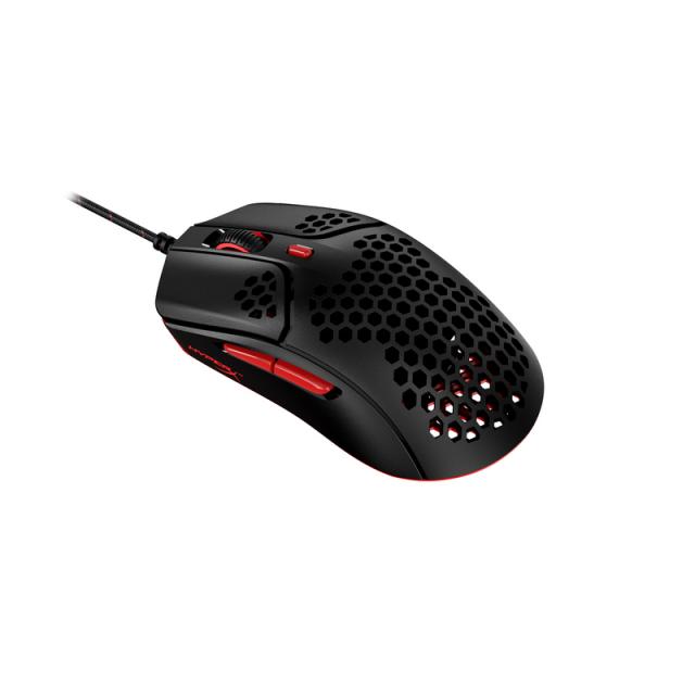 Геймърска мишка HyperX Pulsefire Haste, RGB, USB 2.0, Черен/Червен 