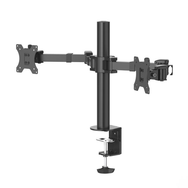 Hama Monitor Holder, 2 Monitors, Height-adjustable, Swivel/Tilt, 13" - 35" 