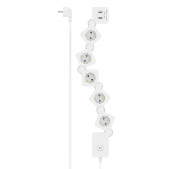 Hama Power Strip, 5-Way, USB-A 12 W, 223190