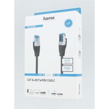 Hama Network Cable, CAT 6a, 10 Gbit/s, S/FTP Shielded, 5.00 m 