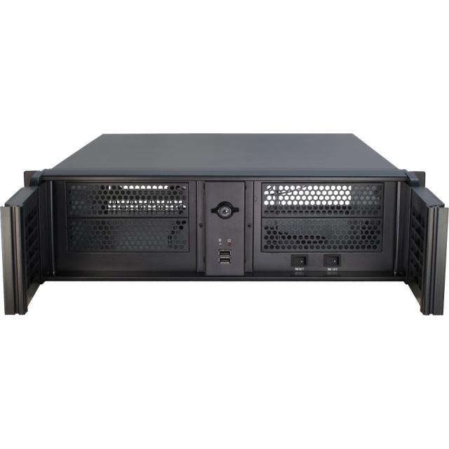 Кутия за сървър InterTech 3U 3098-S, 19", Чернa 