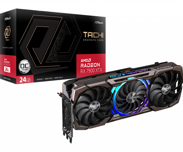 Graphic card ASROCK RX 7900 XTX Taichi OC 24GB GDDR6 