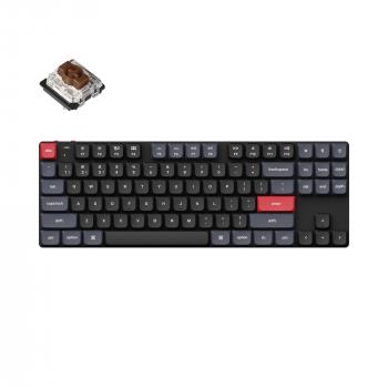 Mechanical Keyboard Keychron K1 Pro QMK/VIA TKL Gateron Low Profile Brown Switch, RGB Backlight, ABS