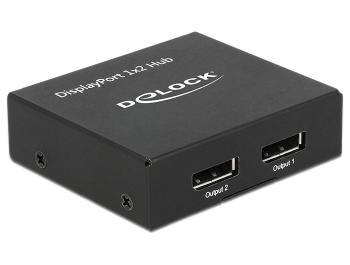 Сплитер DeLock, DisplayPort 1.2 Splitter 1 x DisplayPort in - 2 x DisplayPort out 4K