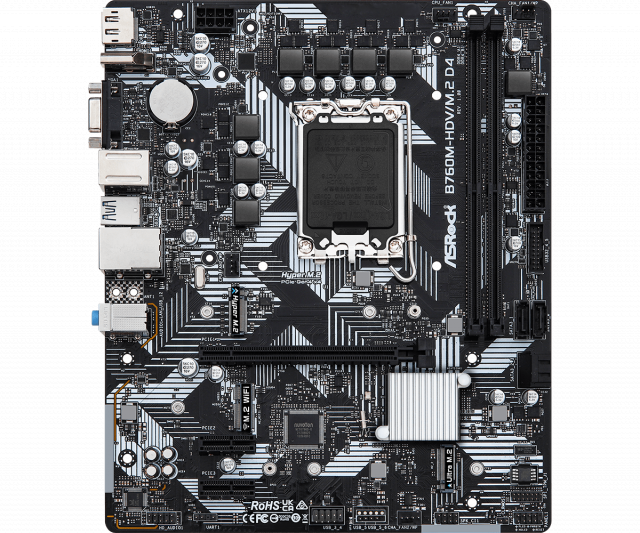 Дънна платка ASRock B760M-HDV M.2, LGA1700, ATX 