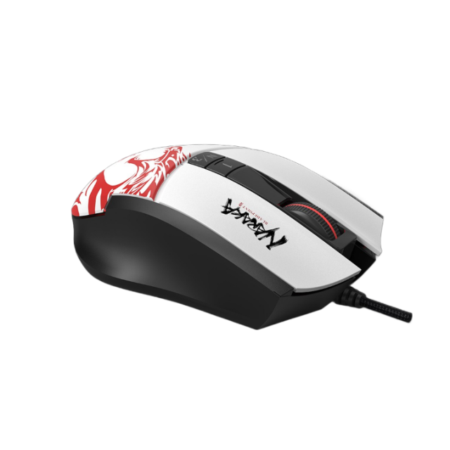 A4tech Gaming mouse bloody L65 Max,12000 cpi, Naraka, Black/white 