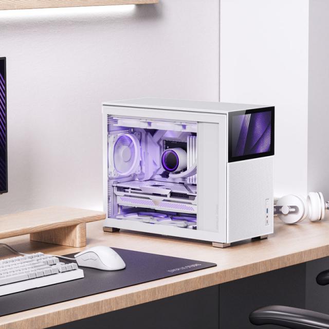 Case Jonsbo D31 Mesh Screen TG, mATX, White 