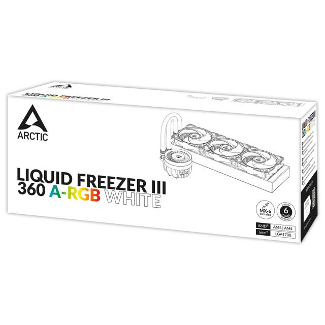 Охладител за процесор Arctic Liquid Freezer III 360 White A-RGB 