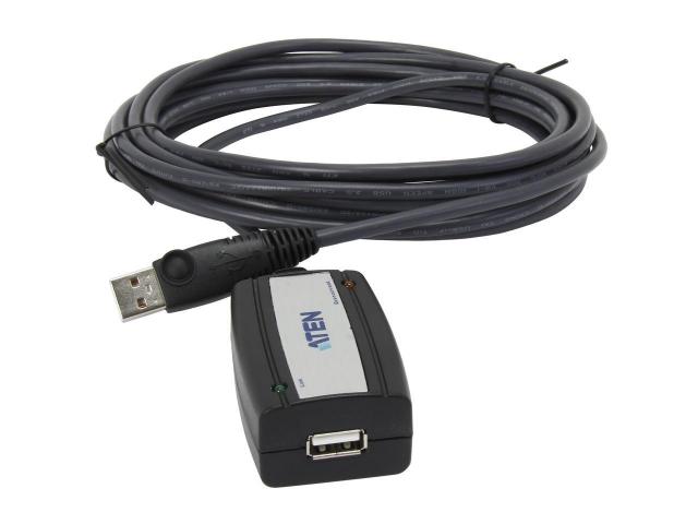 Удължителен кабел ATEN UE250, USB-A мъжко - USB-A женско , 5 м, USB 2.0, Черен 