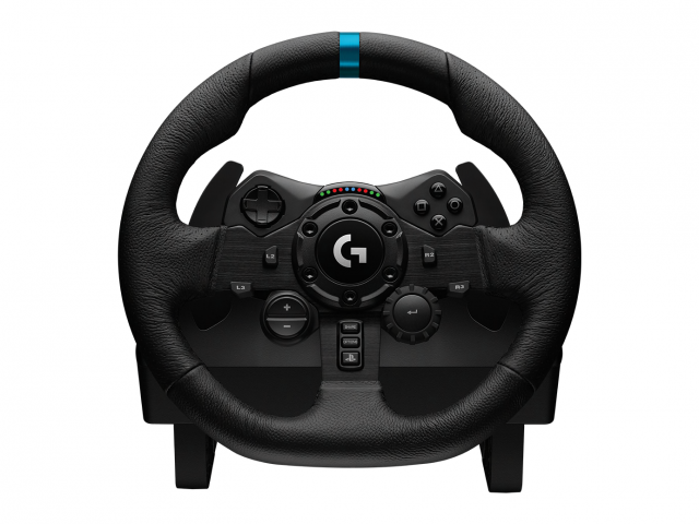 Волан LOGITECH G923 + LOGITECH скоростен лост за PS4/PS5/PC 