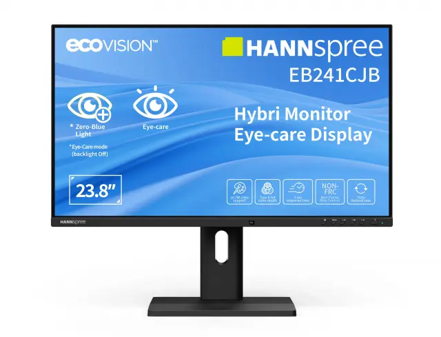 Monitor Hybrid Hannspree EB241CJB - 24"inch ecoVision TN, FHD(1920x1080), 75Hz, USB-C 