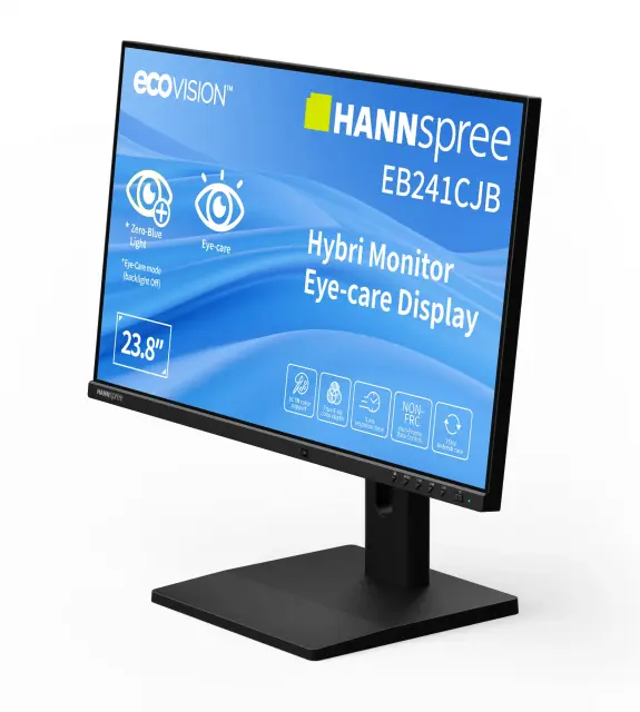 Monitor Hybrid Hannspree EB241CJB - 24"inch ecoVision TN, FHD(1920x1080), 75Hz, USB-C 