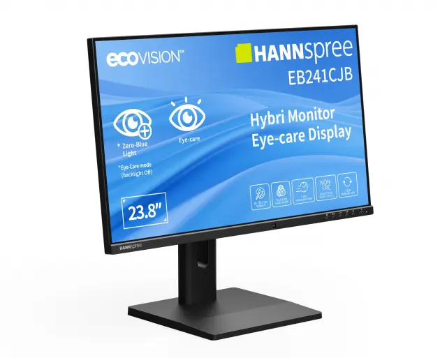 Monitor Hybrid Hannspree EB241CJB - 24"inch ecoVision TN, FHD(1920x1080), 75Hz, USB-C 