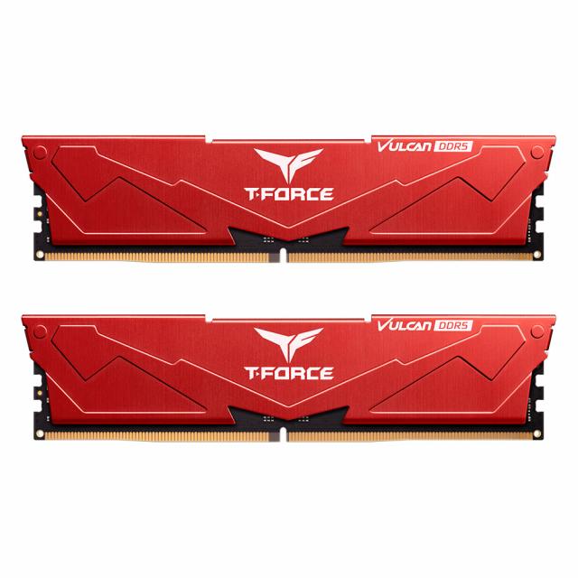 Memory Team Group T-Force Vulcan Red DDR5 32GB (2x16GB) 6000MHz CL30 