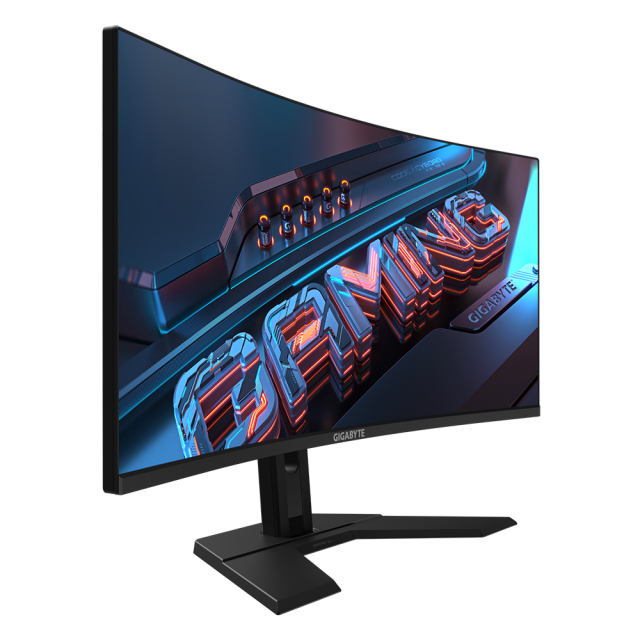 Gaming Monitor Gigabyte GS34WQC, 34" SS VA WQHD 3440x1440, Curved 1500R, 135Hz, 1ms, HDR Ready 