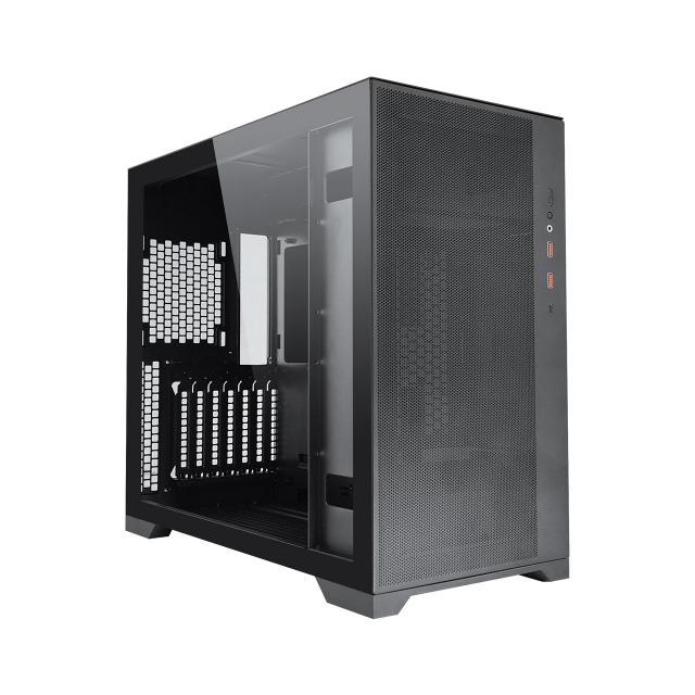 Case FSP CMT580B Mesh TG E-ATX Mid Tower, Black 