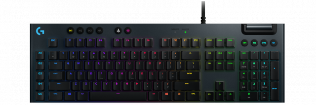 Геймърска механична клавиатура Logitech G815 Lightsync RGB, Tactile суичове 